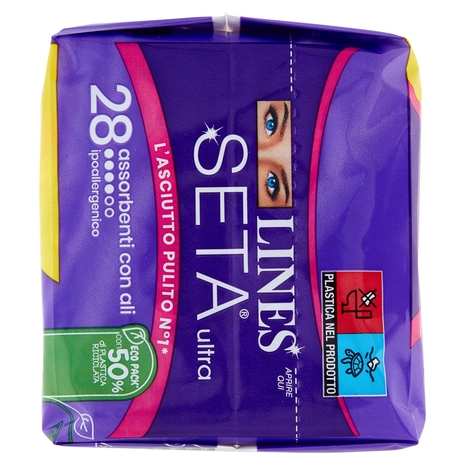 Lines Seta ultra con ali 28 pz